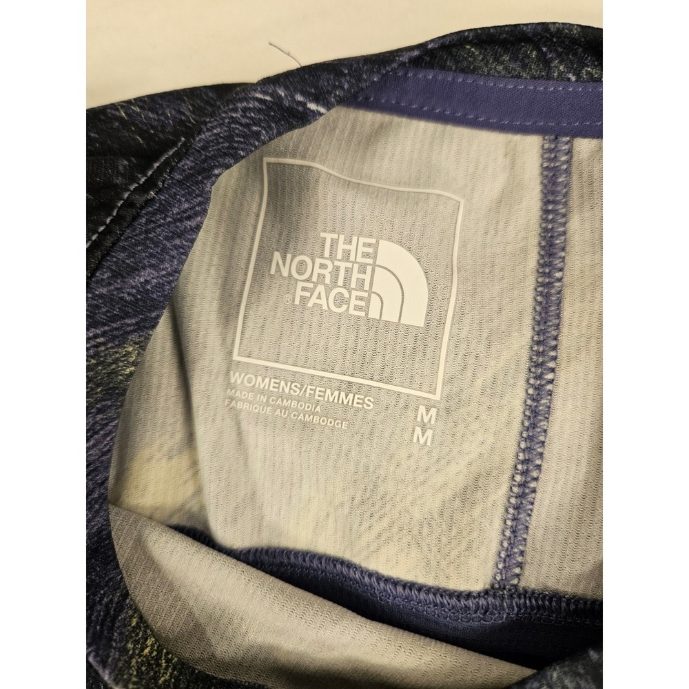 The North Face Womens FlashDry Athletic T-Shirt Purple Abstract Print Size M - Picture 3 of 5